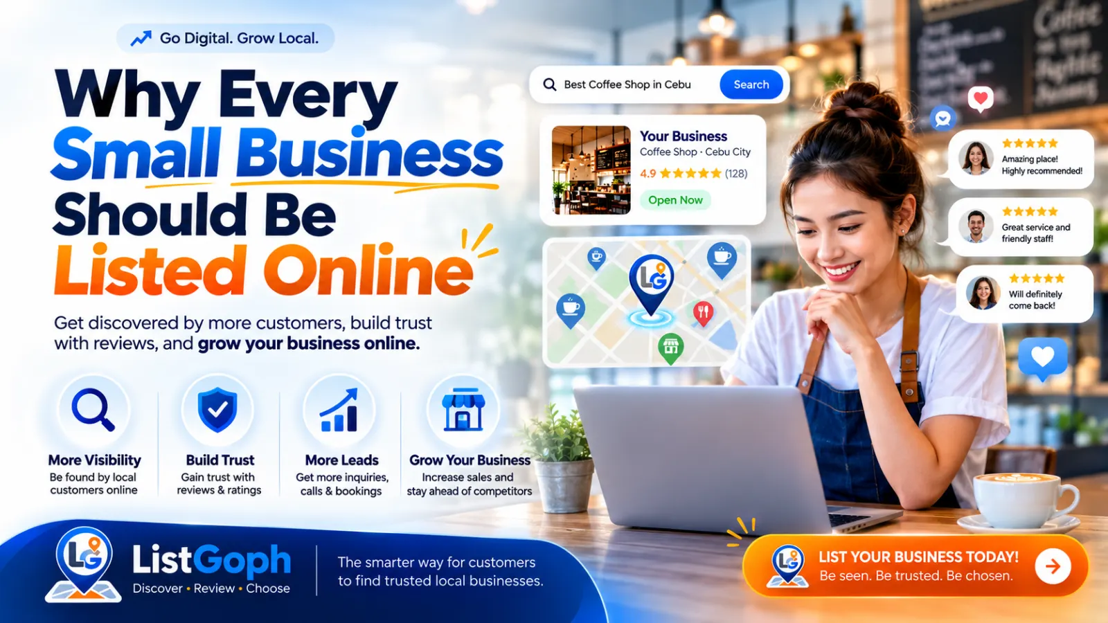 Why Every Small Business Should Be Listed Online – cover photo