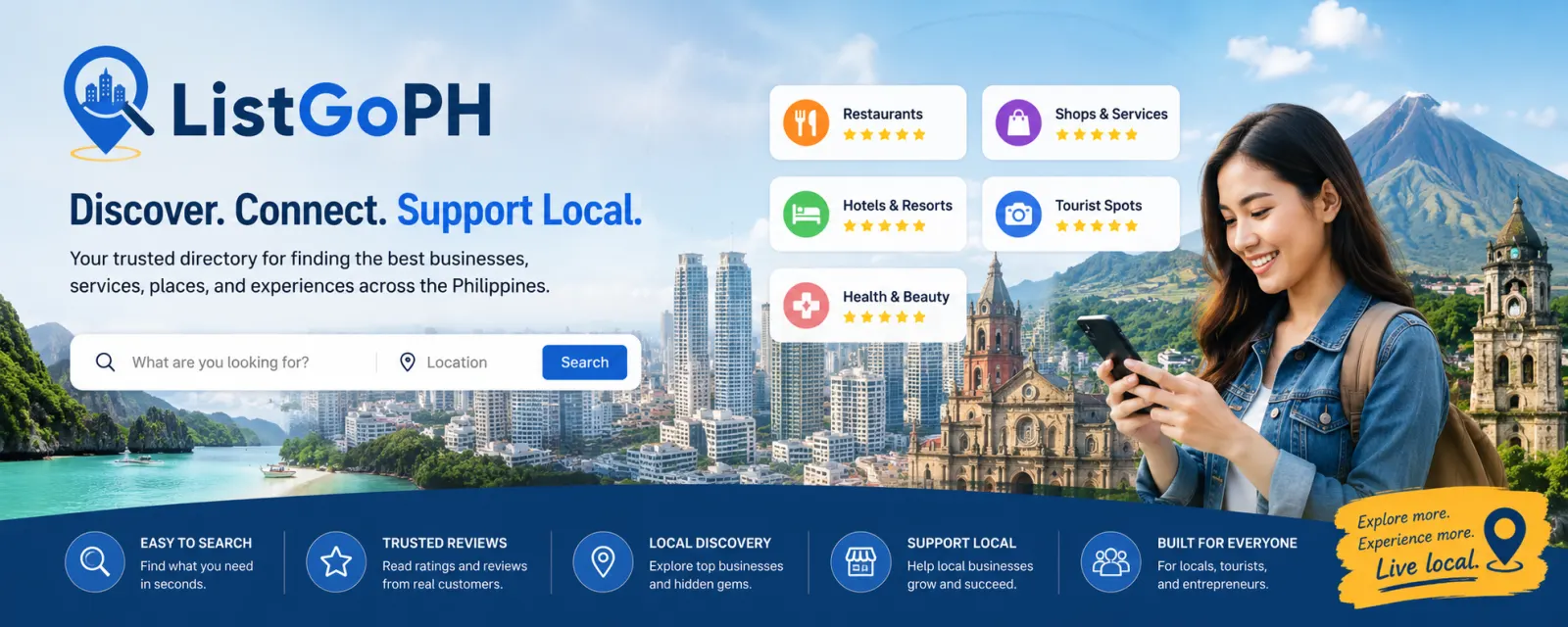 Discover the Best Businesses, Services, Places, and Experiences in the Philippines