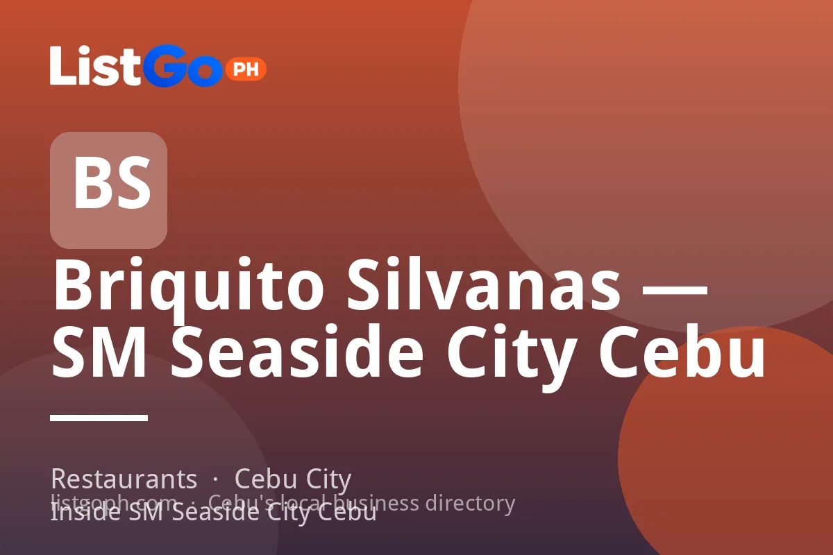 Briquito Silvanas — SM Seaside City Cebu
