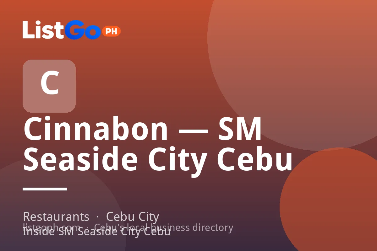Cinnabon — SM Seaside City Cebu