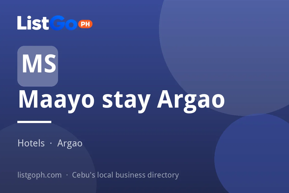 Maayo stay Argao
