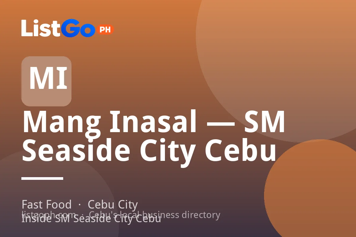 Mang Inasal — SM Seaside City Cebu