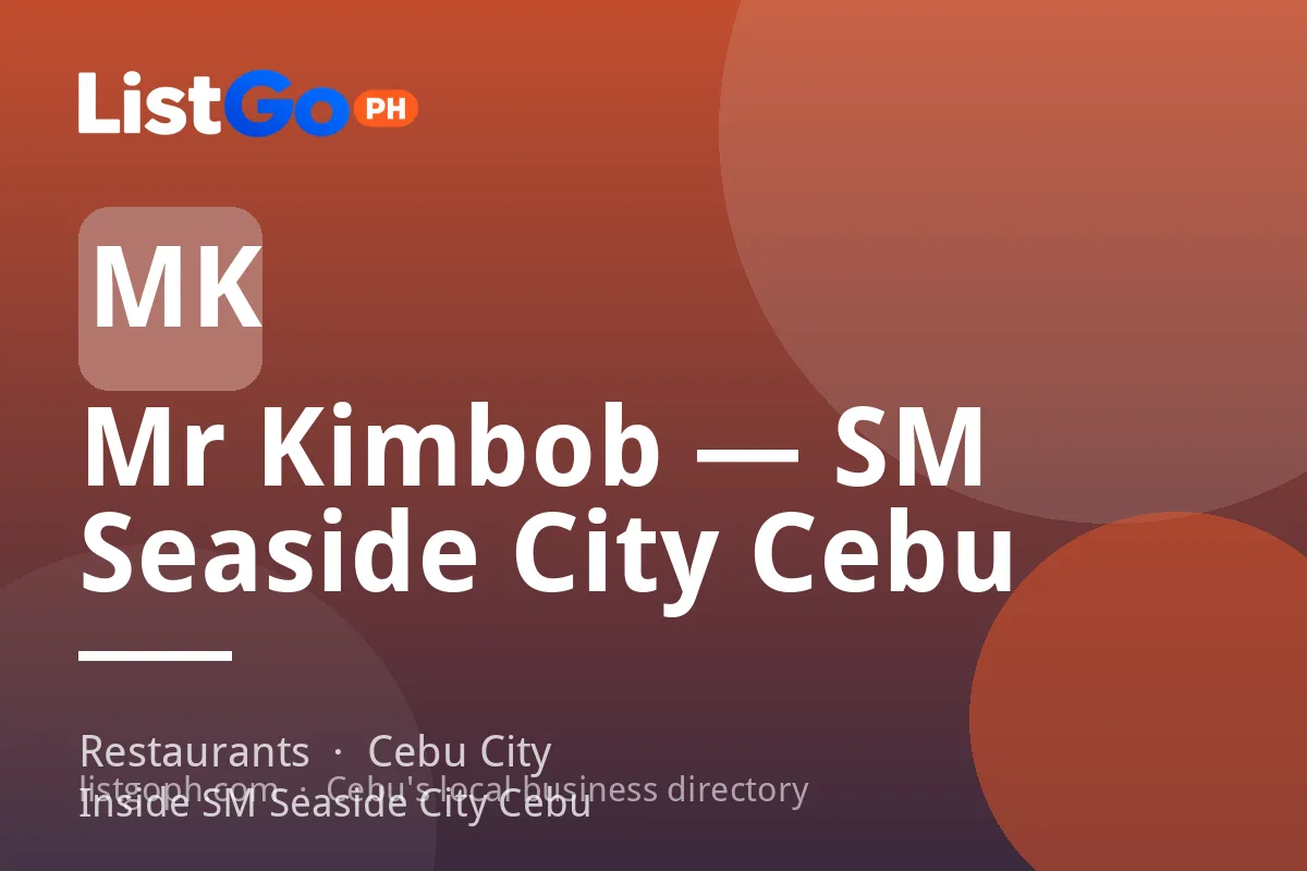 Mr Kimbob — SM Seaside City Cebu