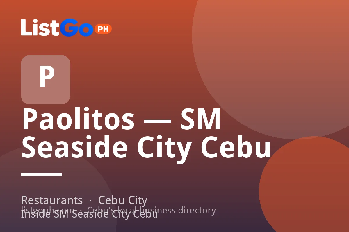 Paolitos — SM Seaside City Cebu