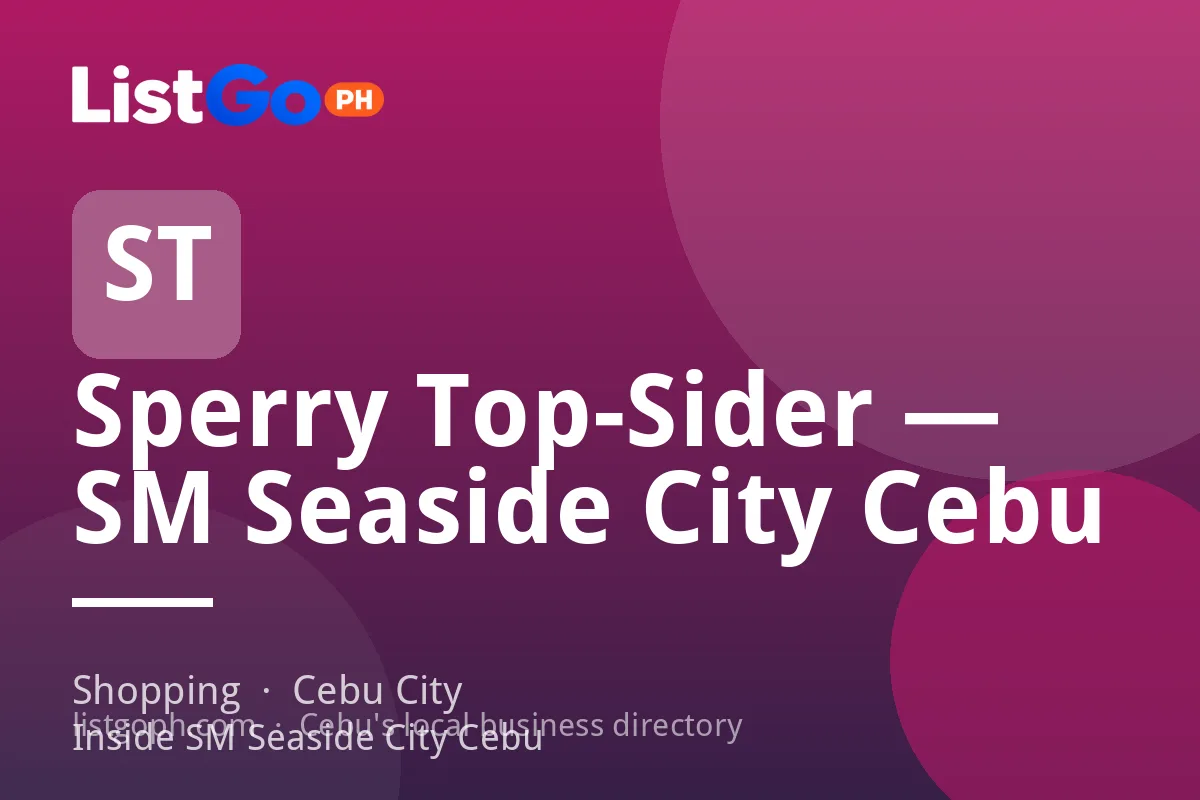 Sperry Top-Sider — SM Seaside City Cebu