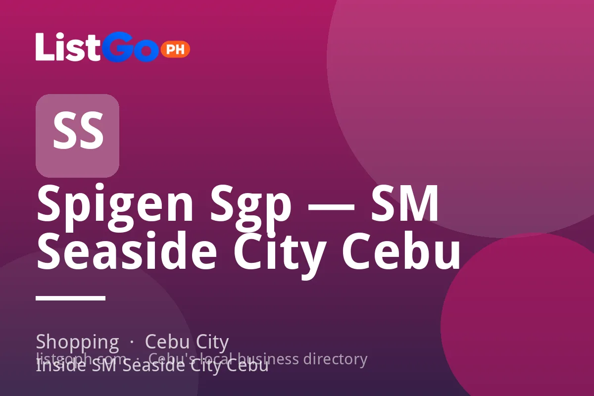 Spigen Sgp — SM Seaside City Cebu