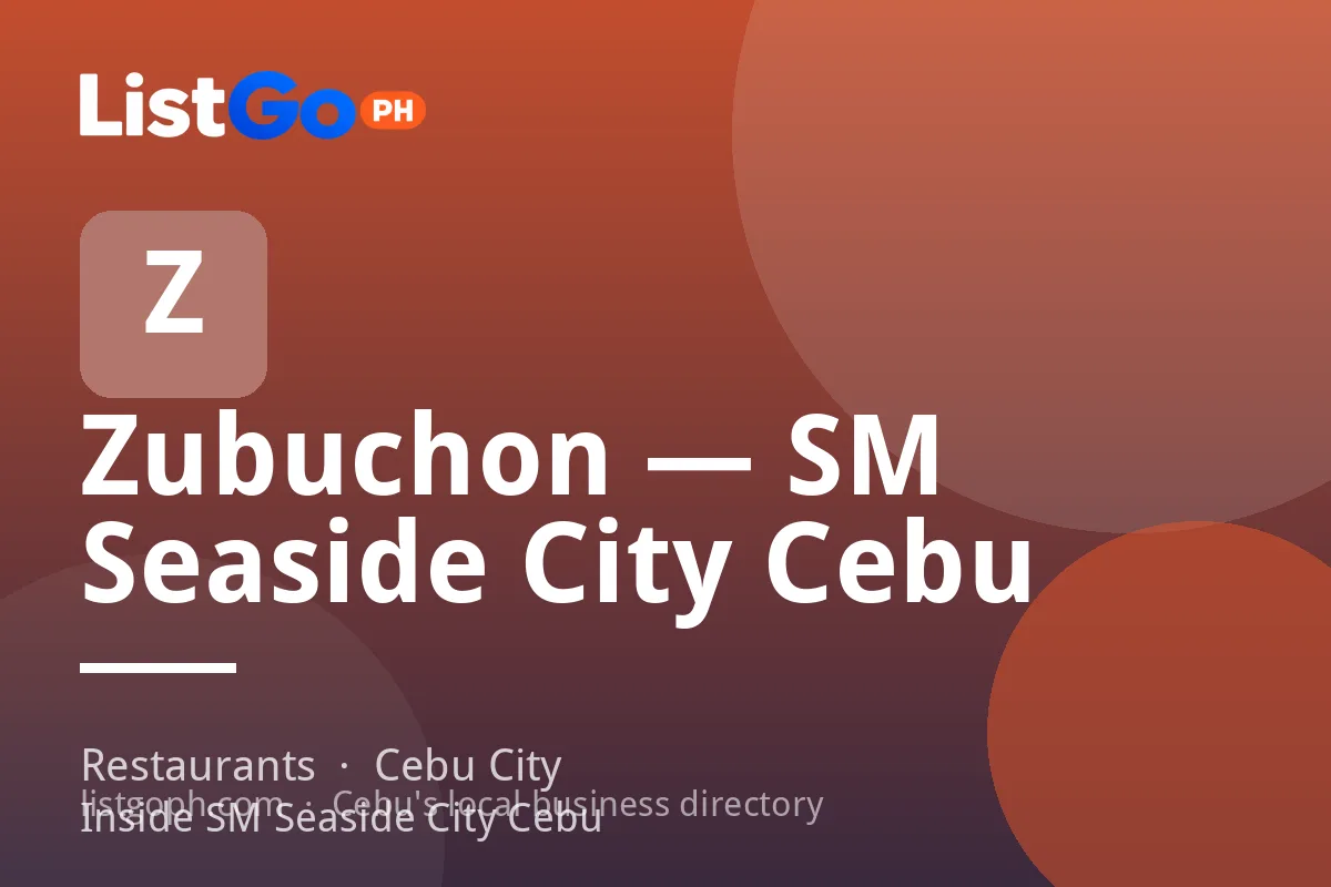 Zubuchon — SM Seaside City Cebu
