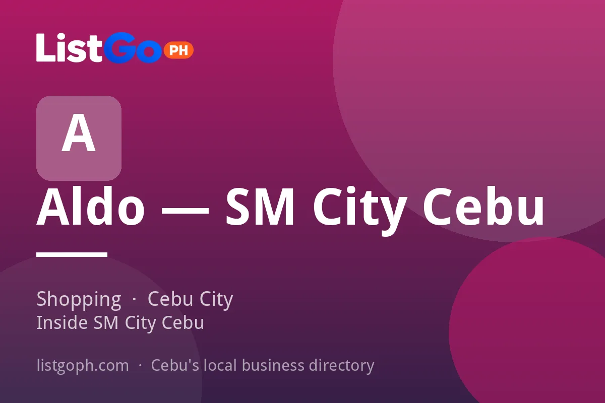 Aldo — SM City Cebu
