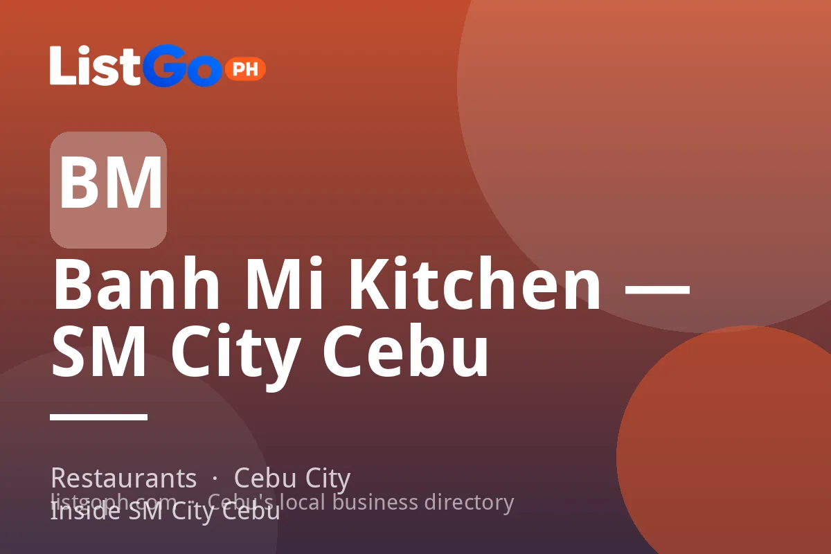 Banh Mi Kitchen — SM City Cebu