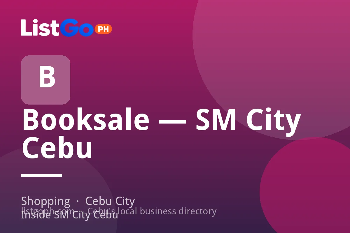 Booksale — SM City Cebu