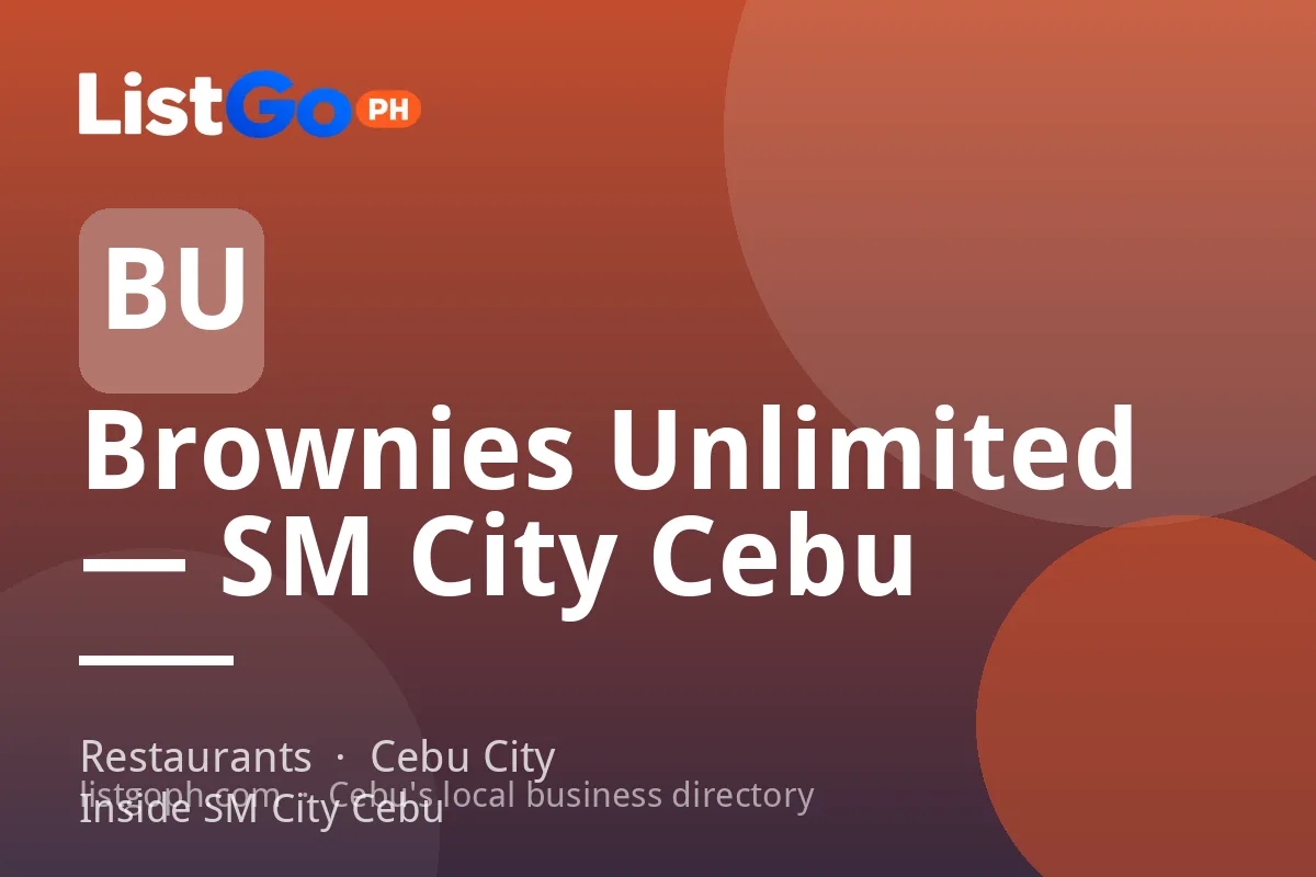Brownies Unlimited — SM City Cebu
