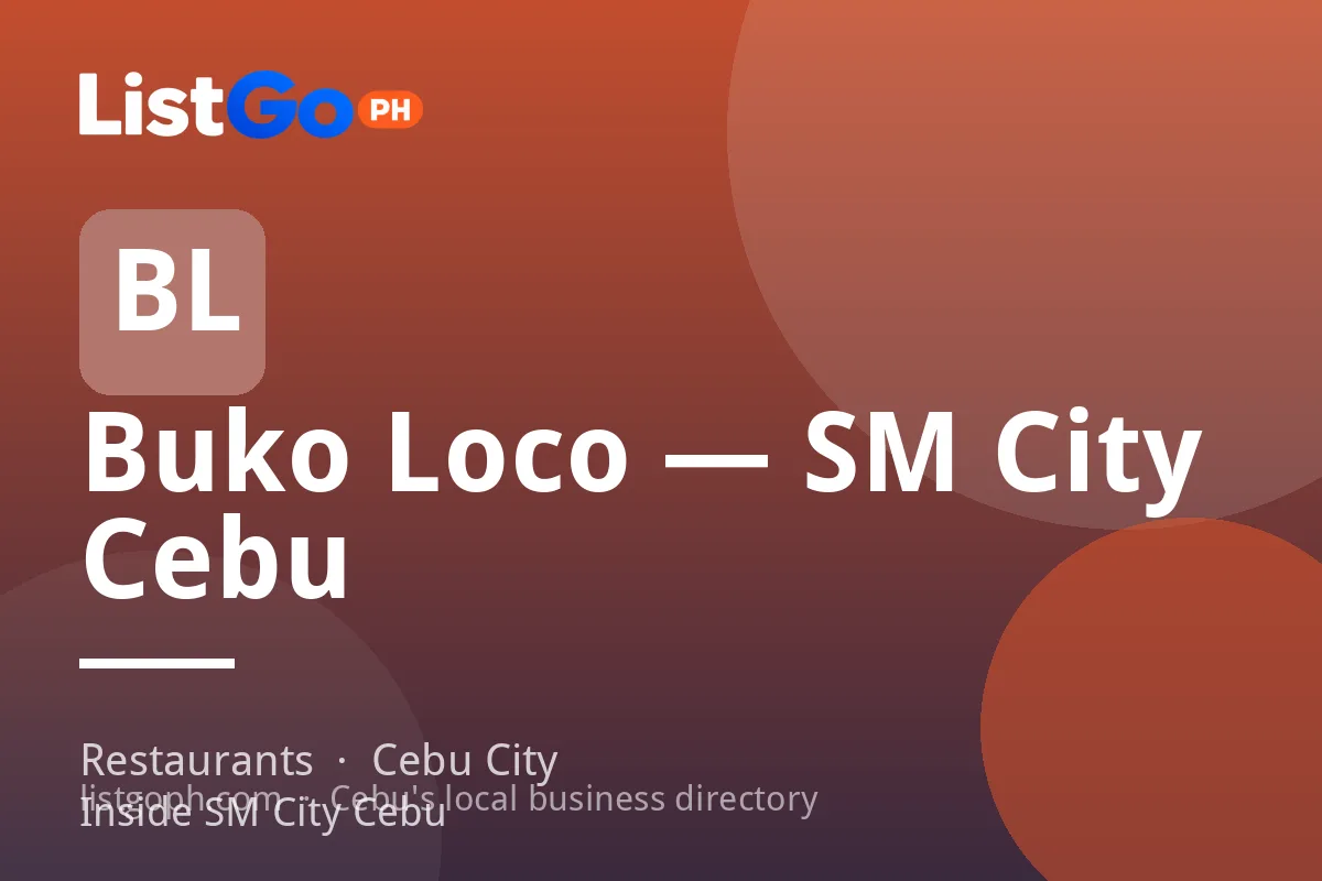 Buko Loco — SM City Cebu