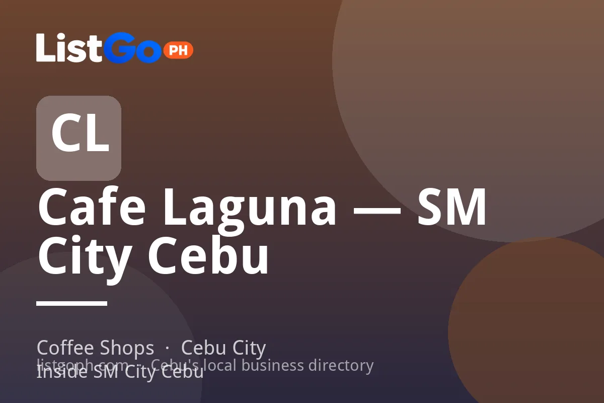 Cafe Laguna — SM City Cebu