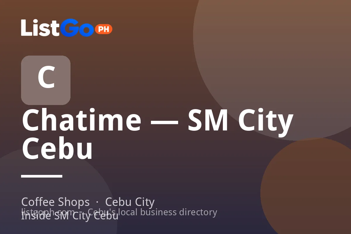 Chatime — SM City Cebu
