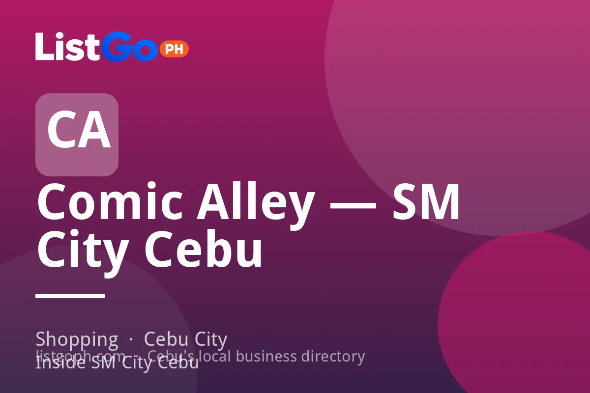 Comic Alley — SM City Cebu