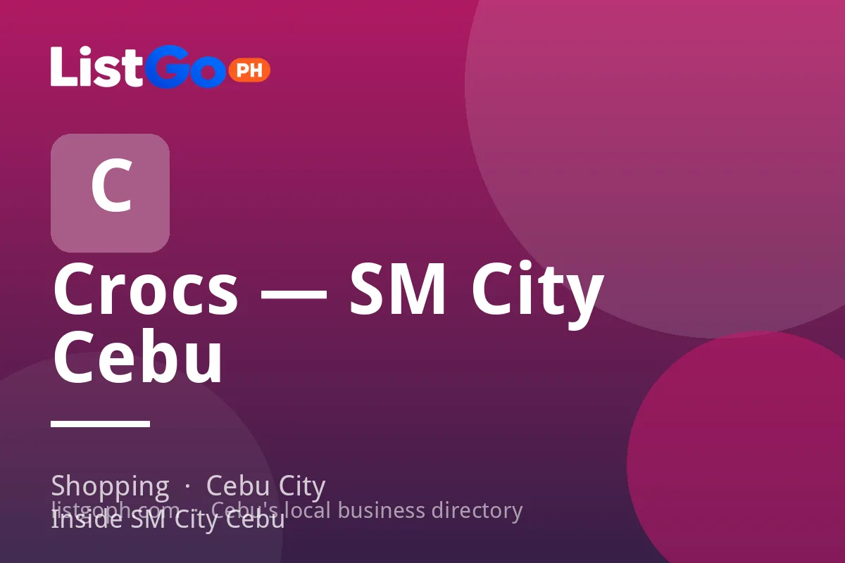 Crocs — SM City Cebu