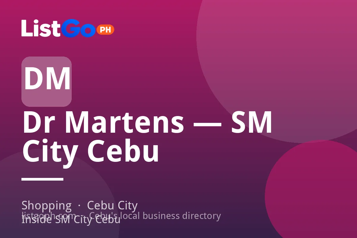 Dr Martens — SM City Cebu