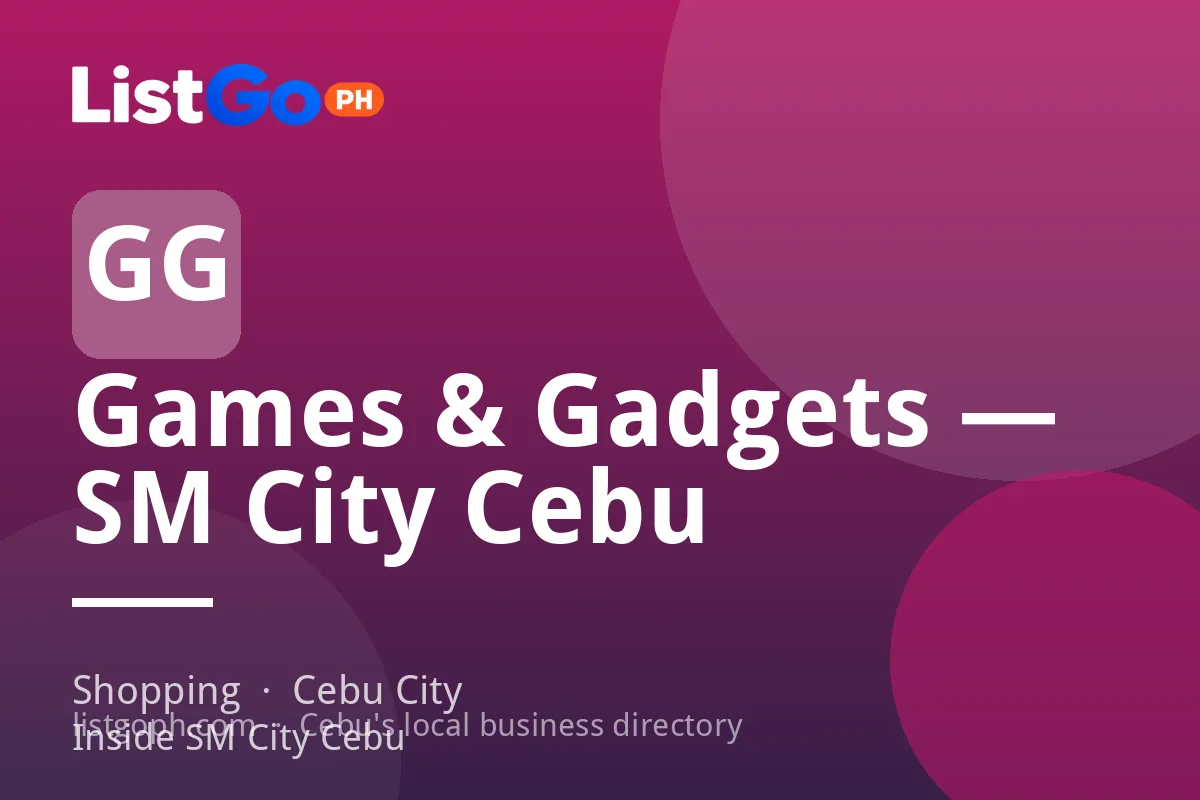 Games & Gadgets — SM City Cebu
