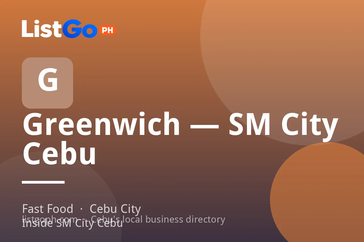 Greenwich — SM City Cebu