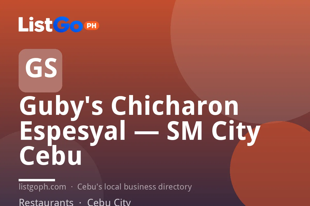 Guby's Chicharon Espesyal — SM City Cebu