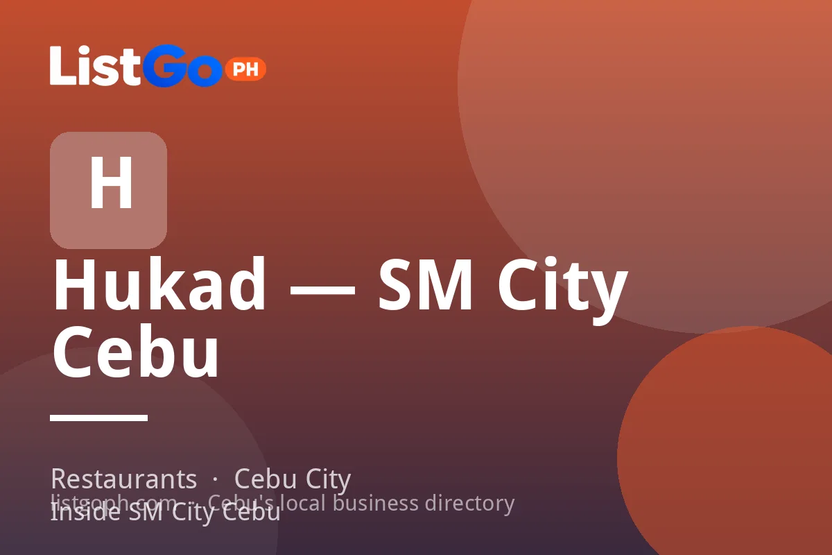Hukad — SM City Cebu