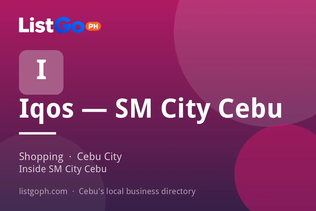Iqos — SM City Cebu