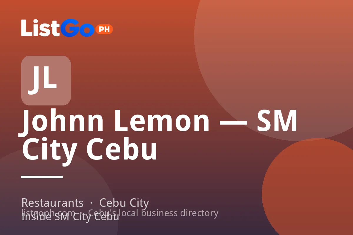 Johnn Lemon — SM City Cebu