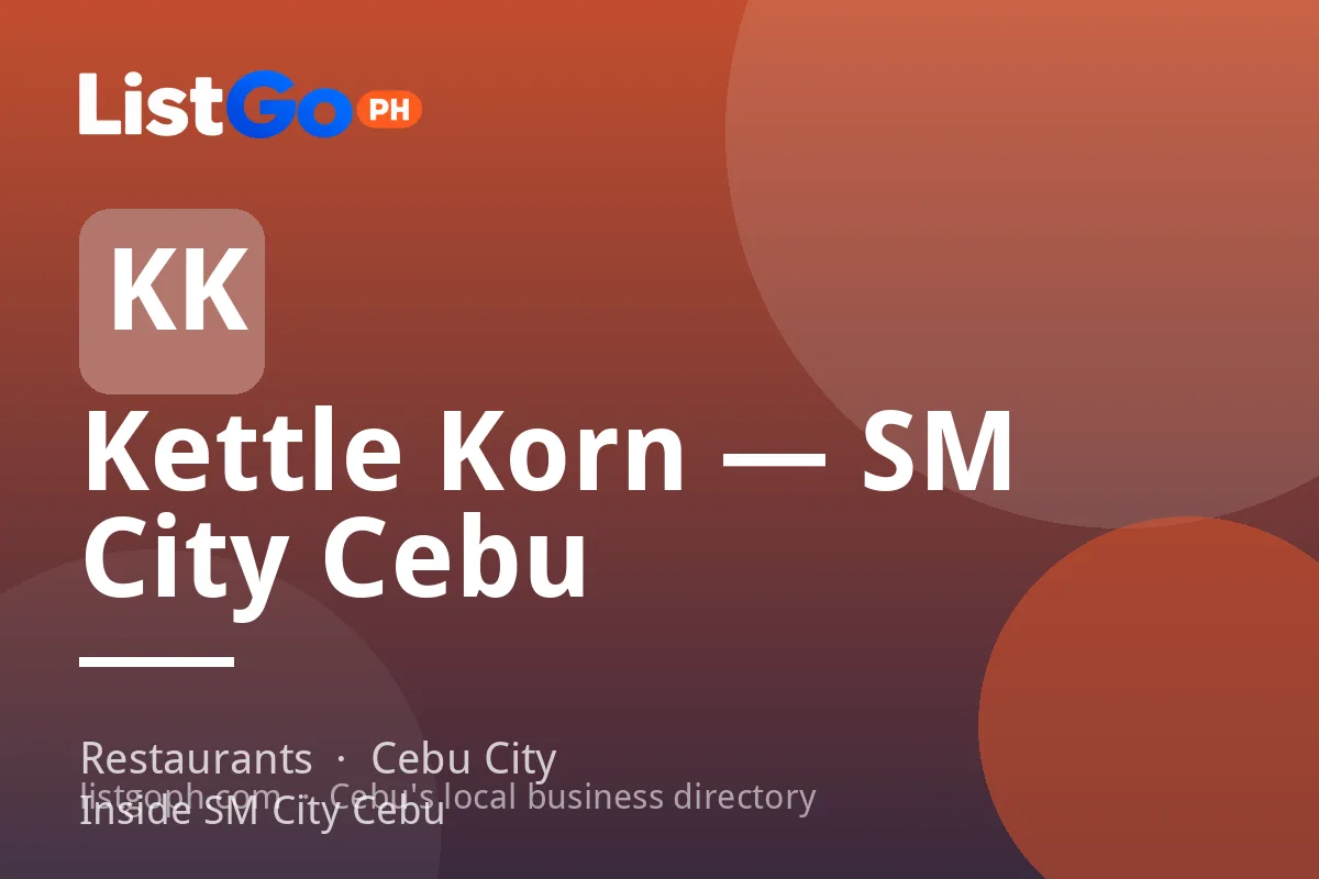 Kettle Korn — SM City Cebu
