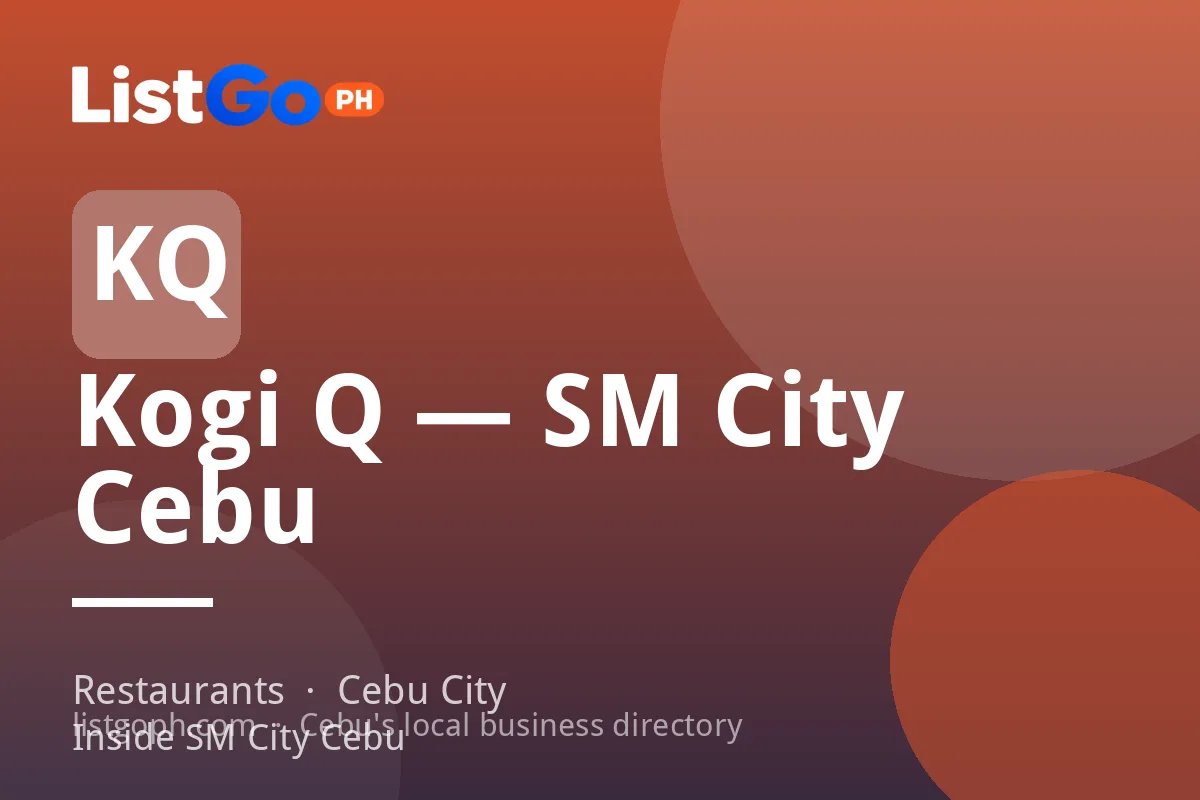 Kogi Q — SM City Cebu