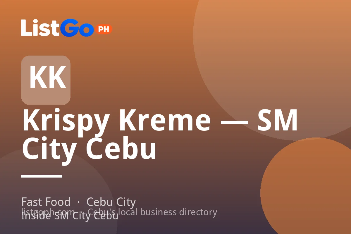 Krispy Kreme — SM City Cebu