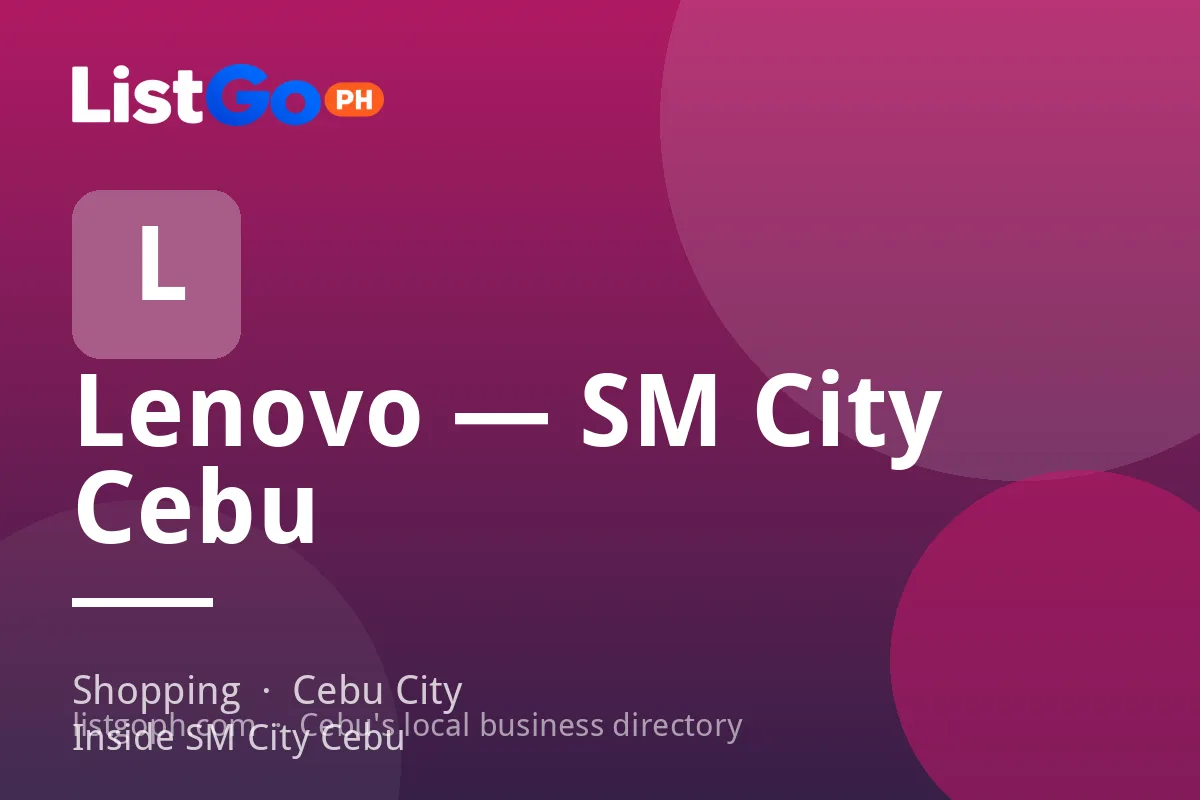 Lenovo — SM City Cebu
