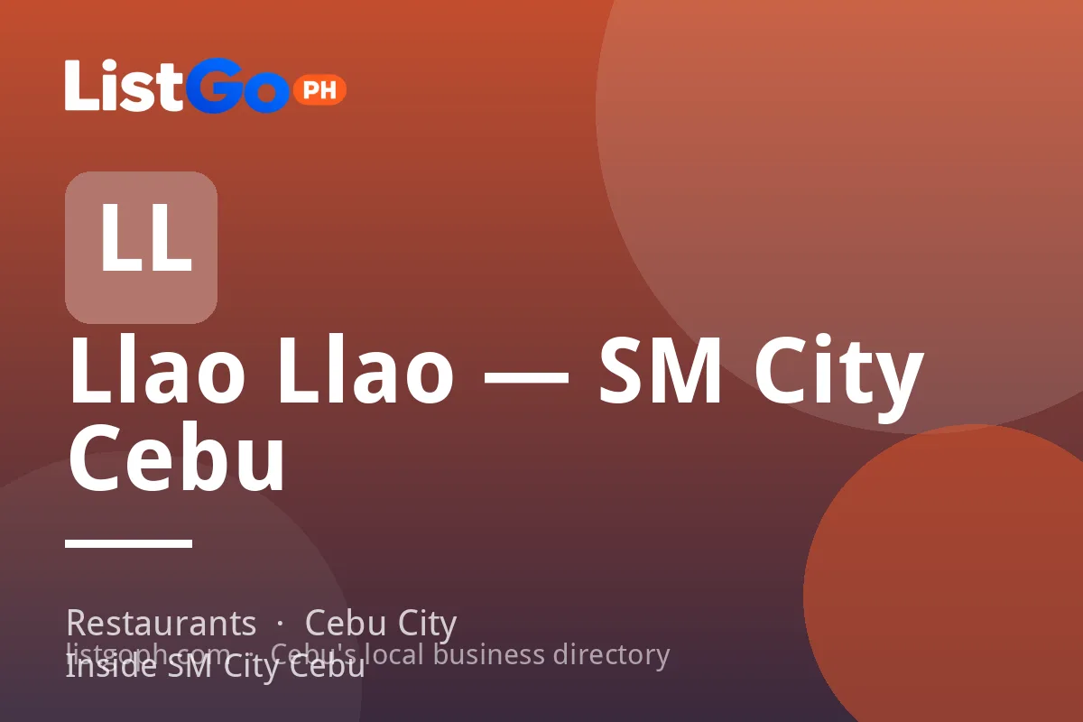 Llao Llao — SM City Cebu