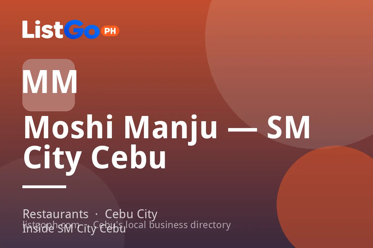 Moshi Manju — SM City Cebu