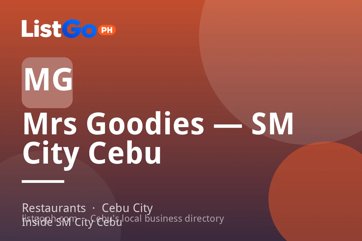 Mrs Goodies — SM City Cebu
