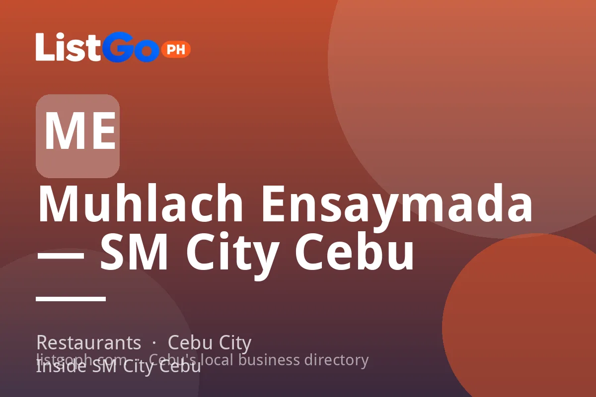 Muhlach Ensaymada — SM City Cebu