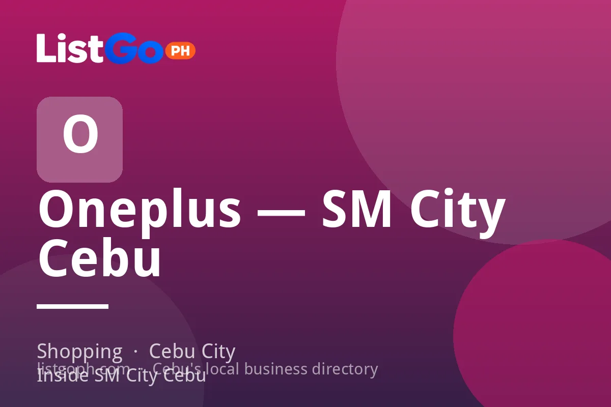 Oneplus — SM City Cebu