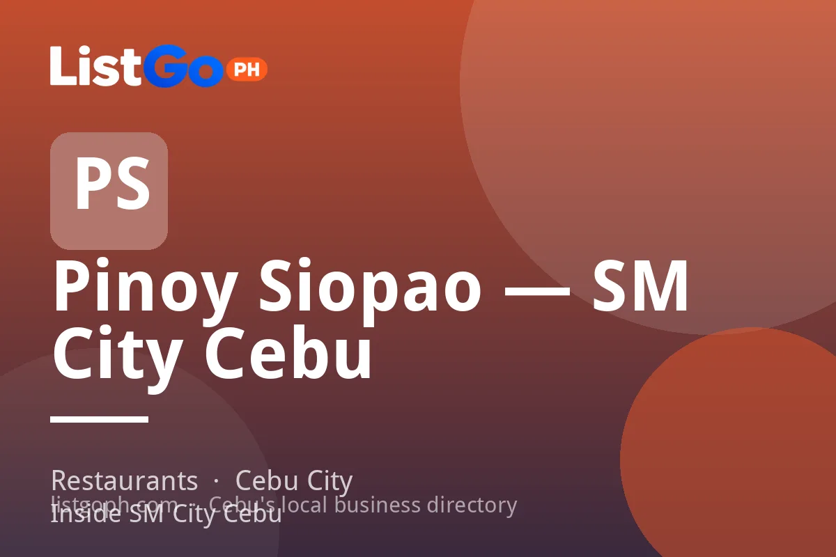 Pinoy Siopao — SM City Cebu