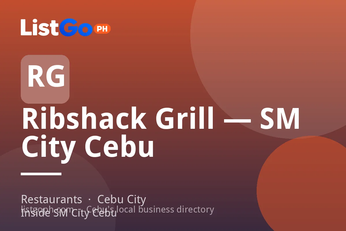 Ribshack Grill — SM City Cebu