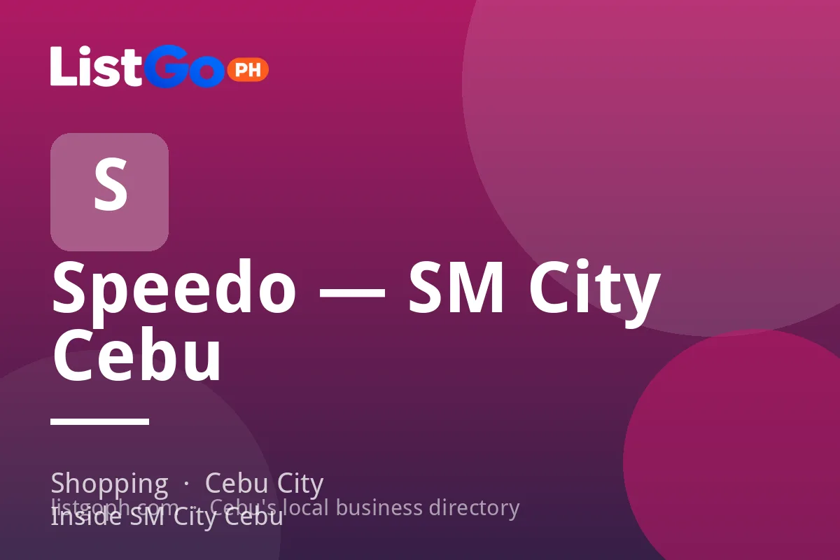 Speedo — SM City Cebu