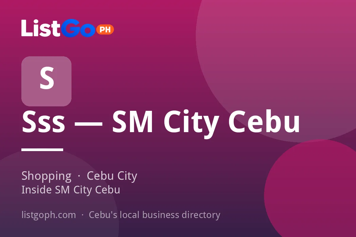Sss — SM City Cebu