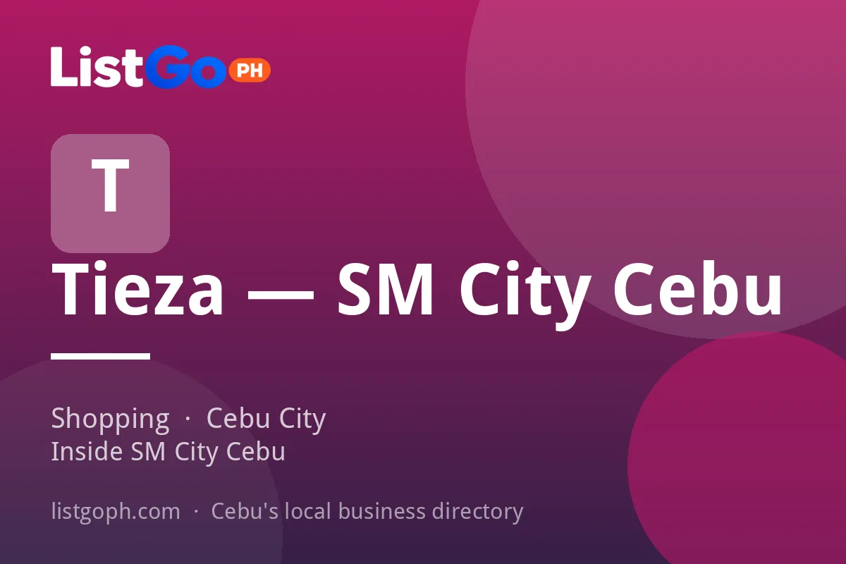 Tieza — SM City Cebu