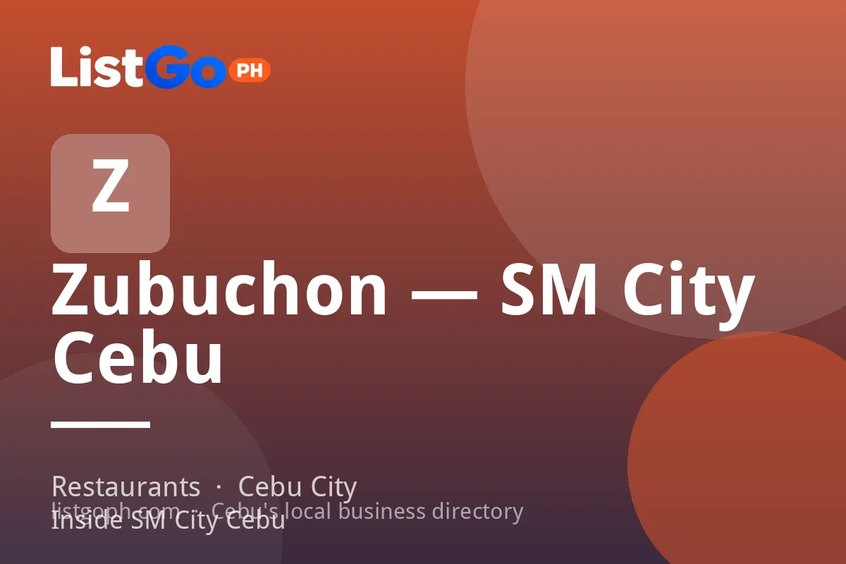 Zubuchon — SM City Cebu