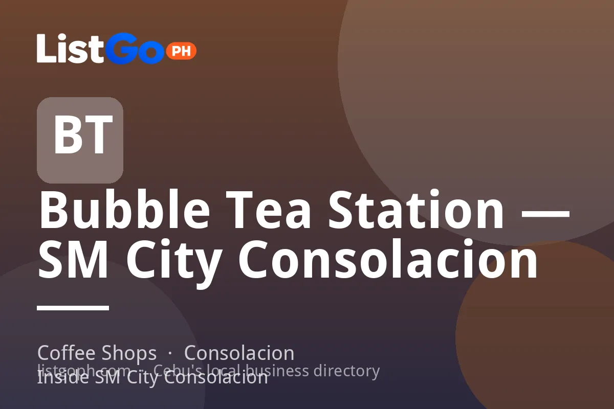Bubble Tea Station — SM City Consolacion