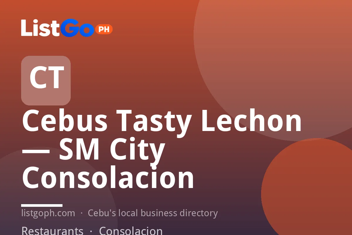 Cebus Tasty Lechon — SM City Consolacion