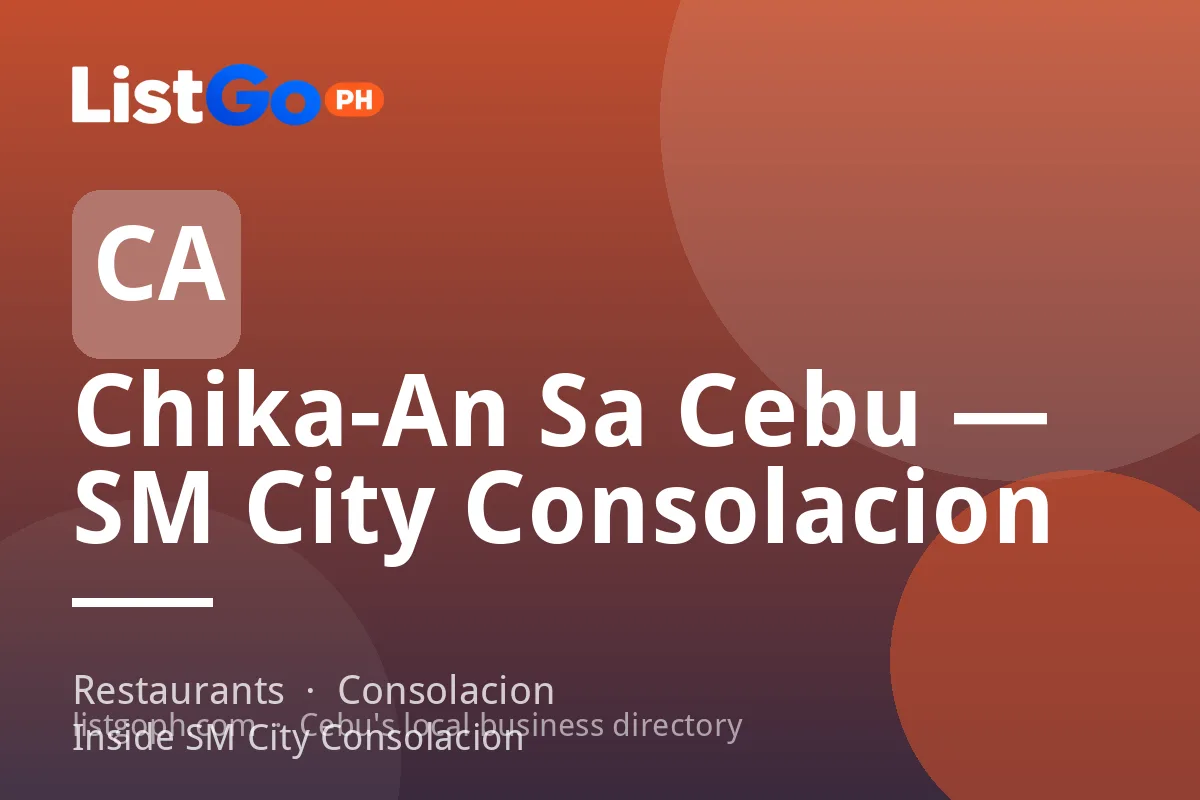 Chika-An Sa Cebu — SM City Consolacion