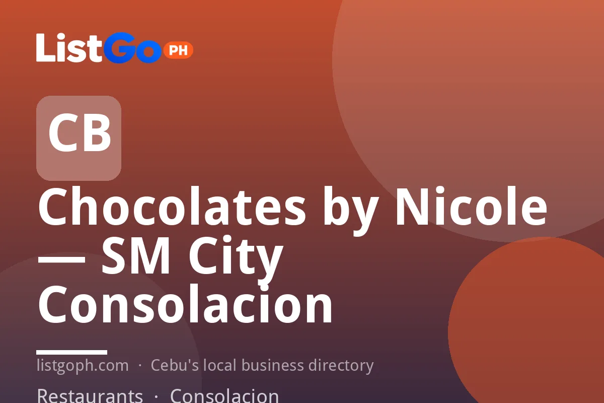 Chocolates by Nicole — SM City Consolacion