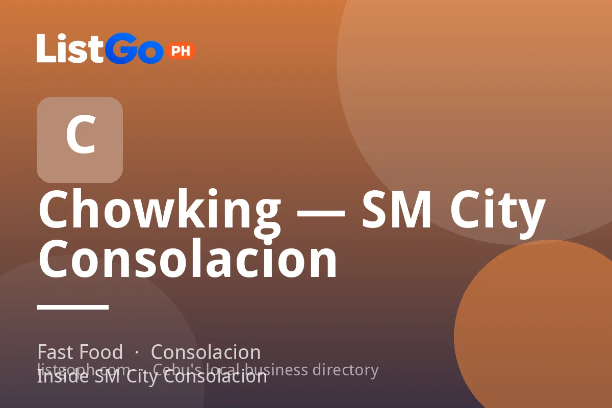 Chowking — SM City Consolacion