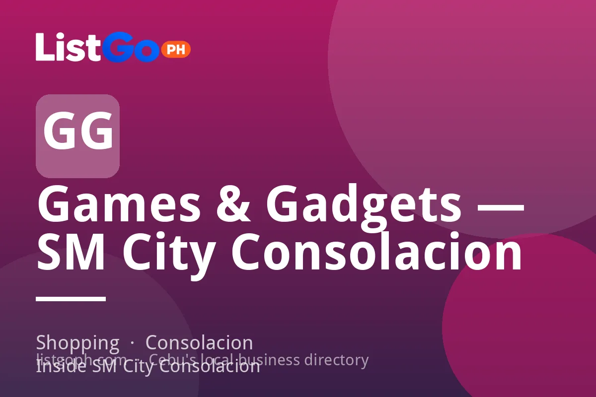 Games & Gadgets — SM City Consolacion