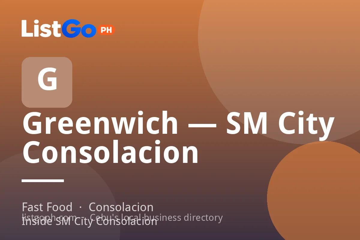 Greenwich — SM City Consolacion