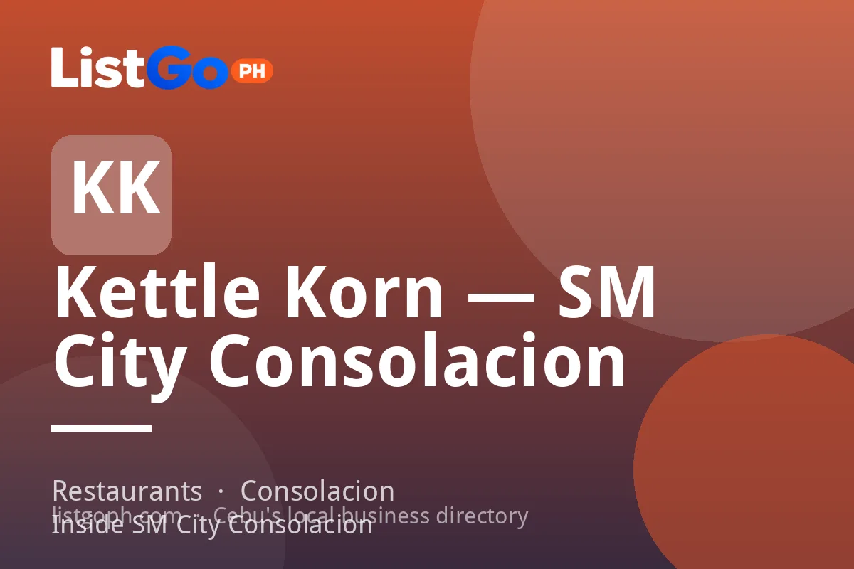 Kettle Korn — SM City Consolacion
